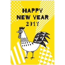 バニラ☆24 Happy New Year 2017 フレーム 酉発送方法定形外を予定しています